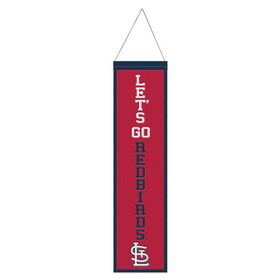 St. Louis Cardinals Banner Wool 8x32 Heritage Slogan Design