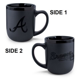 Atlanta Braves Coffee Mug 17oz Matte Black