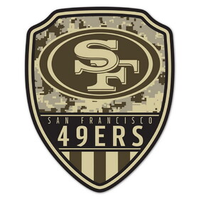 San Francisco 49ers Sign Wood 11x14 Shield Shape
