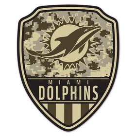 Miami Dolphins Sign Wood 11x14 Shield Shape