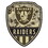 Las Vegas Raiders Sign Wood 11x14 Shield Shape