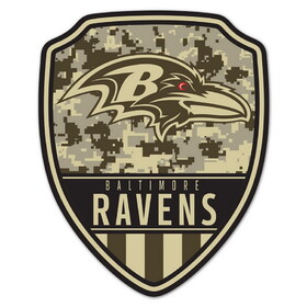 Baltimore Ravens Sign Wood 11x14 Shield Shape