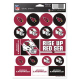 Arizona Cardinals Decal Sheet 5x7 Vinyl