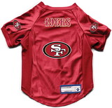 San Francisco 49ers Pet Jersey Stretch Size XL