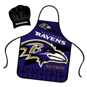 Baltimore Ravens Chef Hat and Apron Set