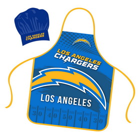 Los Angeles Chargers Chef Hat and Apron Set