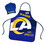 Los Angeles Rams Chef Hat and Apron Set
