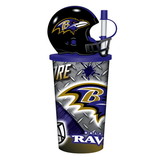 Baltimore Ravens Helmet Cup 32oz Plastic with Straw
