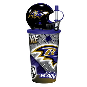 Baltimore Ravens Helmet Cup 32oz Plastic with Straw