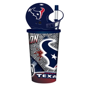 Houston Texans Helmet Cup 32oz Plastic with Straw
