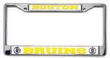 Boston Bruins License Plate Frame Chrome