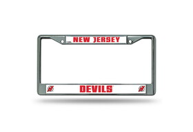 New Jersey Devils License Plate Frame Chrome