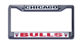 Chicago Bulls License Plate Frame Chrome