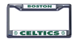 Boston Celtics License Plate Frame Chrome