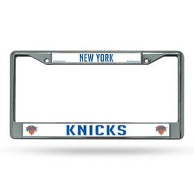 New York Knicks License Plate Frame Chrome