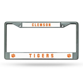 Clemson Tigers License Plate Frame Chrome
