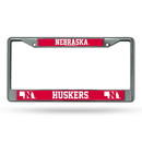 Nebraska Cornhuskers Chrome License Plate Frame