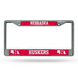 Nebraska Cornhuskers Chrome License Plate Frame