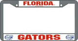 Florida Gators License Plate Frame Chrome