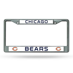 Chicago Bears License Plate Frame Chrome