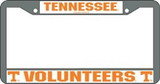 Tennessee Volunteers Chrome License Plate Frame
