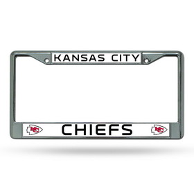 Kansas City Chiefs License Plate Frame Chrome