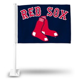 Rico Industries Boston Red Sox Flag Car Sox Logo
