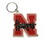 Nebraska Cornhuskers Keychain Rubber Script Logo CO