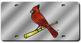 St. Louis Cardinals Laser Cut Silver License Plate
