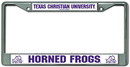 TCU Horned Frogs Chrome License Plate Frame
