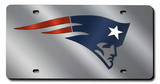 New England Patriots License Plate Laser Cut Silver