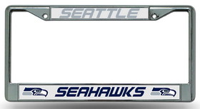 Seattle Seahawks License Plate Frame Chrome