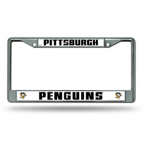 Pittsburgh Penguins License Plate Frame Chrome