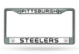 Pittsburgh Steelers Chrome License Plate Frame - New UPC