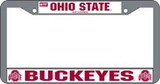 Ohio State Buckeyes Chrome License Plate Frame