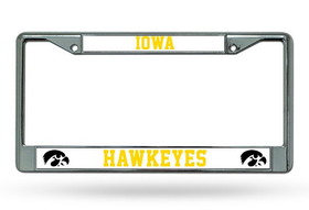 Iowa Hawkeyes License Plate Frame Chrome