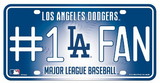 Los Angeles Dodgers License Plate - #1 Fan
