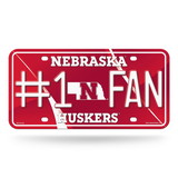 Nebraska Cornhuskers License Plate - #1 Fan