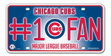 Chicago Cubs License Plate - #1 Fan