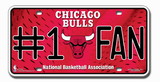 Chicago Bulls License Plate - #1 Fan