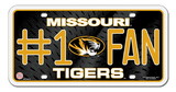 Missouri Tigers License Plate - #1 Fan