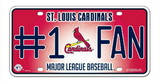 St. Louis Cardinals License Plate - #1 Fan