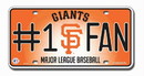 San Francisco Giants License Plate - #1 Fan