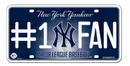 New York Yankees License Plate - #1 Fan