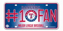Texas Rangers License Plate - #1 Fan