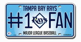 Tampa Bay Rays License Plate - #1 Fan