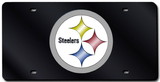 Pittsburgh Steelers Laser Cut Black License Plate