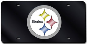 Pittsburgh Steelers License Plate Laser Cut Black
