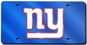 New York Giants License Plate Laser Cut Blue
