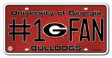 Georgia Bulldogs License Plate - #1 Fan